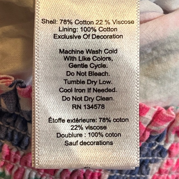 Vineyard Vines Plumeria Smocked Pull-On Shorts - Malibu Pink - Picture 8 of 9